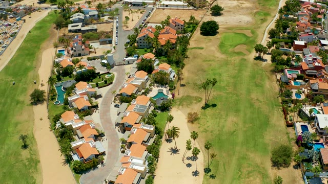 SAN JOSE DEL CABO BCS MEXICO-2021: Houses and Golf Course From Above