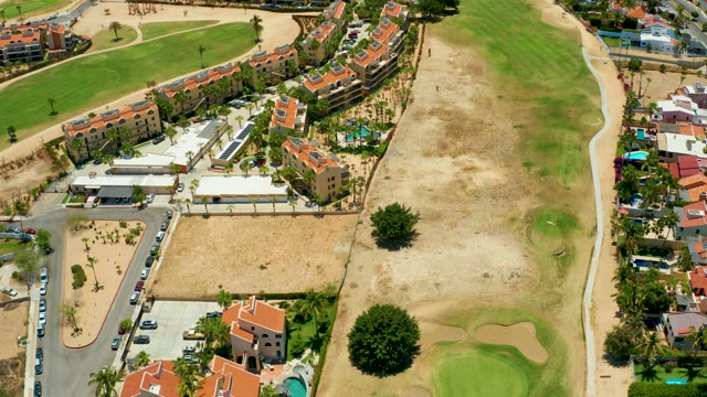 SAN JOSE DEL CABO BCS MEXICO-2021: Residential Buildings and Golf Course From Above
