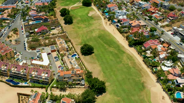 SAN JOSE DEL CABO BCS MEXICO-2021: Residential Neighborhood and Golf Course From Above
