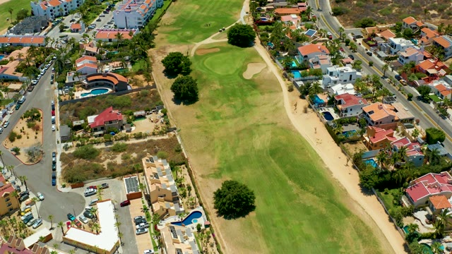 SAN JOSE DEL CABO BCS MEXICO-2021: Golf Course and Residential Area From Above