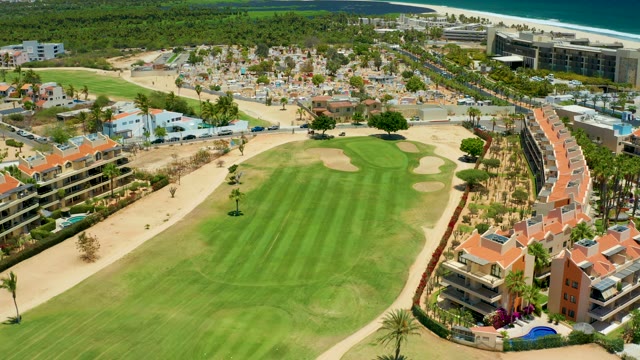 SAN JOSE DEL CABO BCS MEXICO-2021: Golf Course Surrounded by Residential Buildings