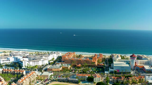 SAN JOSE DEL CABO BCS MEXICO-2020: Coastal City Buildings and Beach Pan