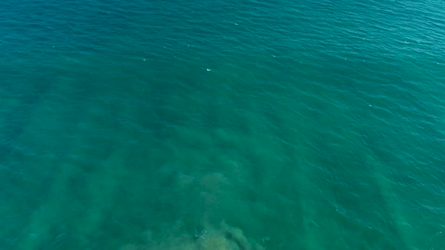 SAN JOSE DEL CABO BCS MEXICO-2020: Gentle Waves Over Clear Turquoise Ocean Floor