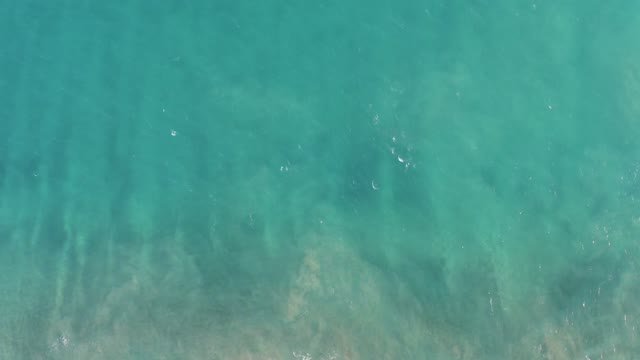 SAN JOSE DEL CABO BCS MEXICO-2020: Overhead View of Clear Turquoise Water and Rocky Seabed