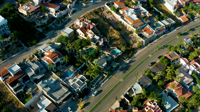 SAN JOSE DEL CABO BCS MEXICO-2020: Residential Neighborhood Aerial Flight