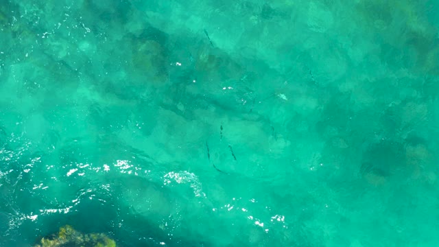 EAST CAPE BCS MEXICO-2020: Clear Turquoise Water with Visible Underwater Rocks and Gentle Ripples