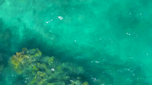 EAST CAPE BCS MEXICO-2020: Clear Turquoise Water Over Rocky Seabed