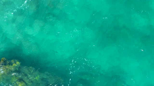 EAST CAPE BCS MEXICO-2020: Turquoise Ocean Water Over Rocky Seabed
