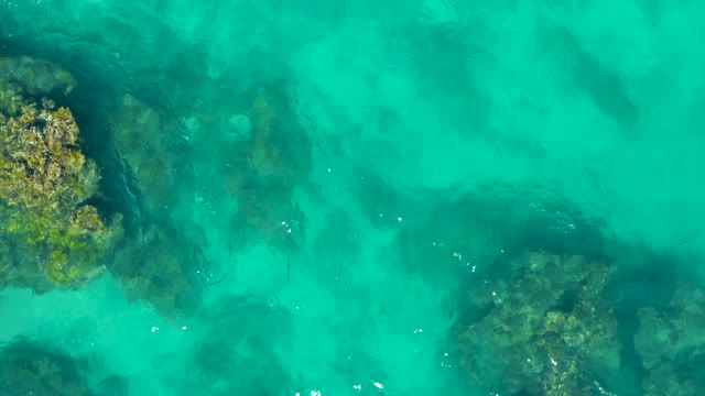 EAST CAPE BCS MEXICO-2020: Shallow Turquoise Water Over Rocky Seabed