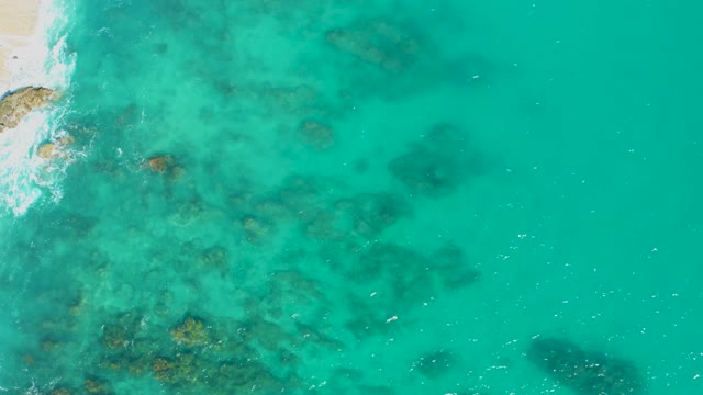 EAST CAPE BCS MEXICO-2020: Sandy Beach and Clear Turquoise Water with Underwater Rocks