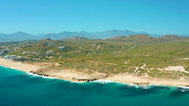 EAST CAPE BCS MEXICO-2020: Gentle Ocean Waves Lapping Sandy Shore