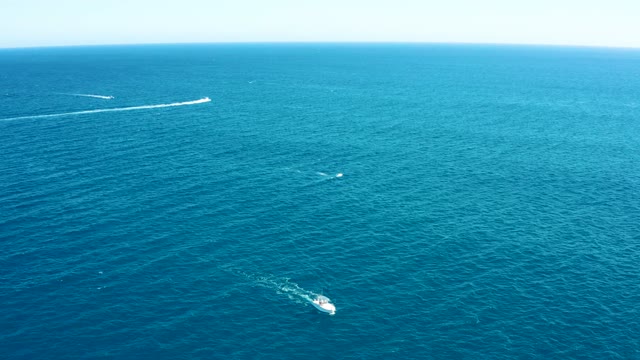EAST CAPE BCS MEXICO-2020: Cruising Boats on Calm Blue Ocean