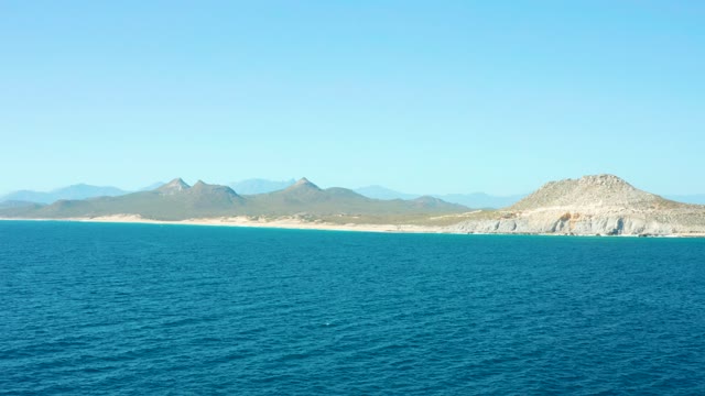 EAST CAPE BCS MEXICO-2020: Ocean View of Sandy Beach and Mountain Range