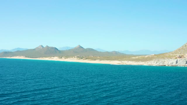 EAST CAPE BCS MEXICO-2020: Sandy Beach and Mountainous Coastline by the Ocean