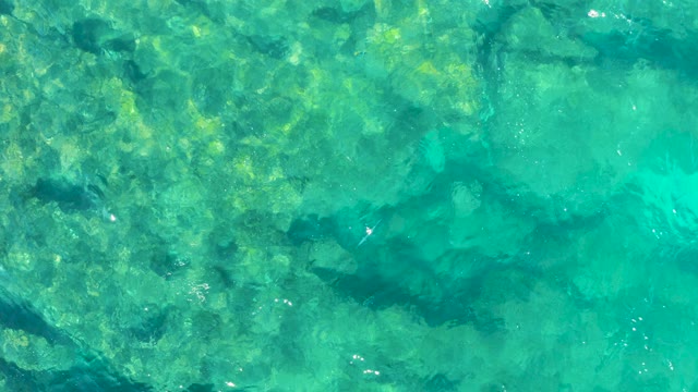 Gentle Ripples on Clear Turquoise Ocean Water