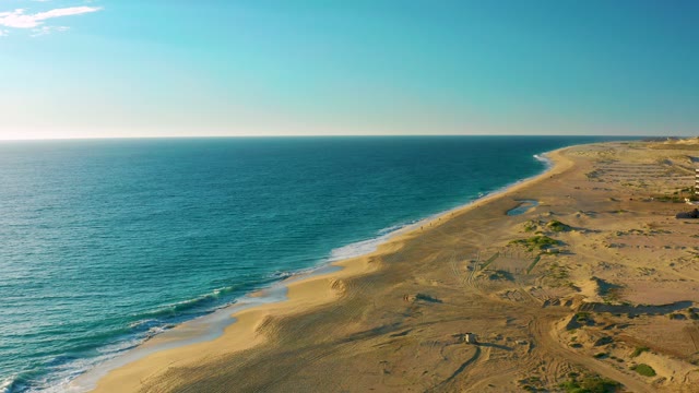 Gentle Ocean Waves Lapping Sandy Shore
