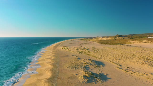 Gentle Ocean Waves Lapping Sandy Beach