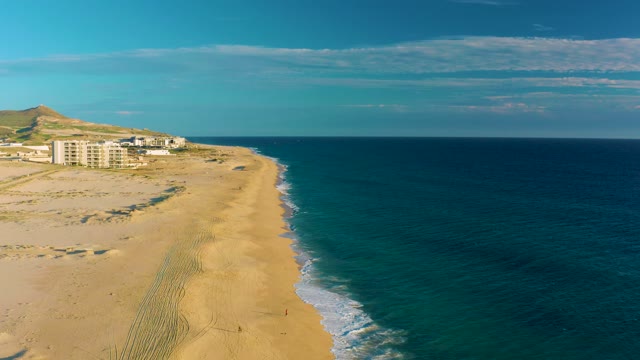 Ocean Waves Gently Lapping Sandy Beach Shore