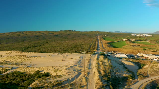 Rural Highway with Moving Vehicle Aerial
