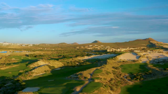 Golf Course Landscape with Shifting Shadows