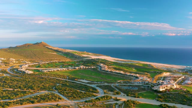 Coastal Hill and Beach with Shifting Structures