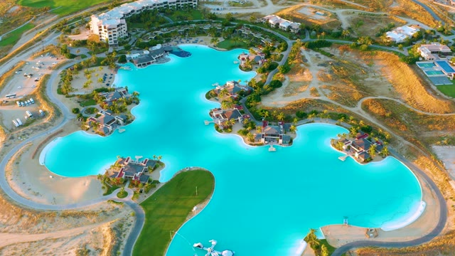 Receding Water Level in Man-Made Lake