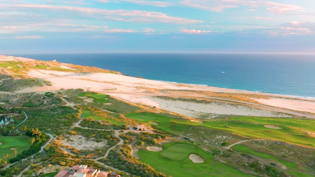 Coastal Golf Course with Dunes and Ocean