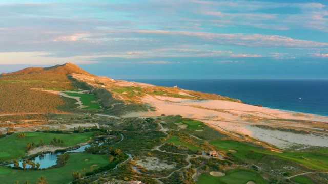 Coastal Golf Course with House Disappearing