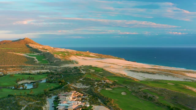 Sandy Beach and Golf Course Coastal View