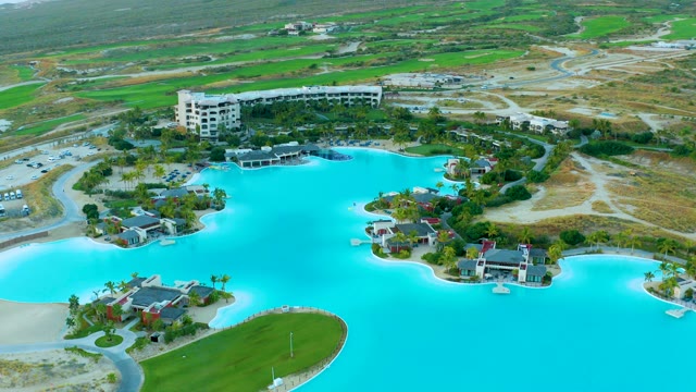 DIAMANTE CABO SAN LUCAS BCS MEXICO-2020: Resort Lagoon with Villas and Golf Course