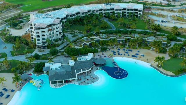 DIAMANTE CABO SAN LUCAS BCS MEXICO-2020: Resort Pool and Beach with Palm Trees