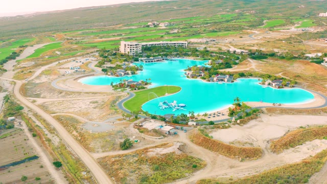 DIAMANTE CABO SAN LUCAS BCS MEXICO-2020: Large Blue Pool and Surrounding Landscape
