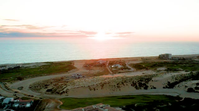 DIAMANTE CABO SAN LUCAS BCS MEXICO-2020: Sunset Over Sandy Beach and Dunes