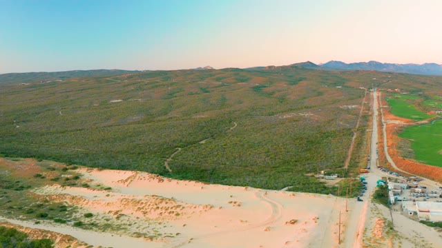 DIAMANTE CABO SAN LUCAS BCS MEXICO-2020: Sandy and Green Landscape with Road