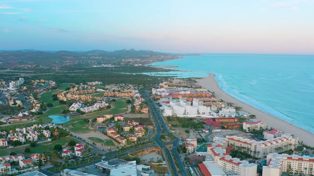 SAN JOSE DEL CABO BCS MEXICO-2020: Coastal Resort with Beach and Gentle Ocean Waves
