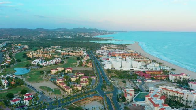 SAN JOSE DEL CABO BCS MEXICO-2020: Coastal Resort Area with Beach and Ocean