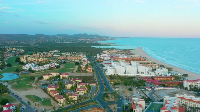 SAN JOSE DEL CABO BCS MEXICO-2020: Coastal Resort Development with Ocean and Road