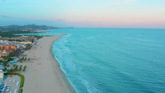 SAN JOSE DEL CABO BCS MEXICO-2020: Coastal Beach and Ocean at Dusk