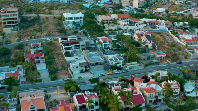 SAN JOSE DEL CABO BCS MEXICO-2020: Residential Neighborhood with Hills and Roads
