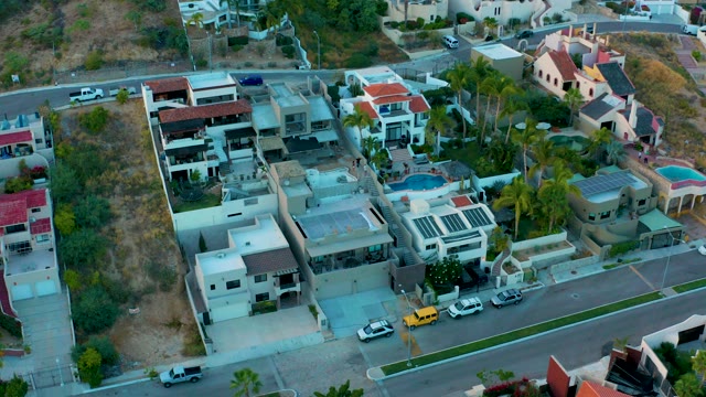 SAN JOSE DEL CABO BCS MEXICO-2020: Residential Neighborhood with Modern Houses and Streets