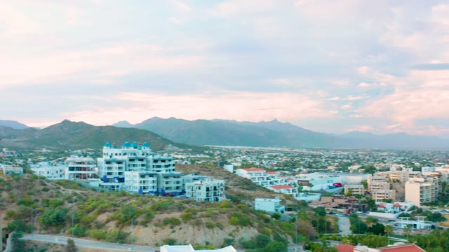 SAN JOSE DEL CABO BCS MEXICO-2020: Hillside Urban Development with Mountain Backdrop