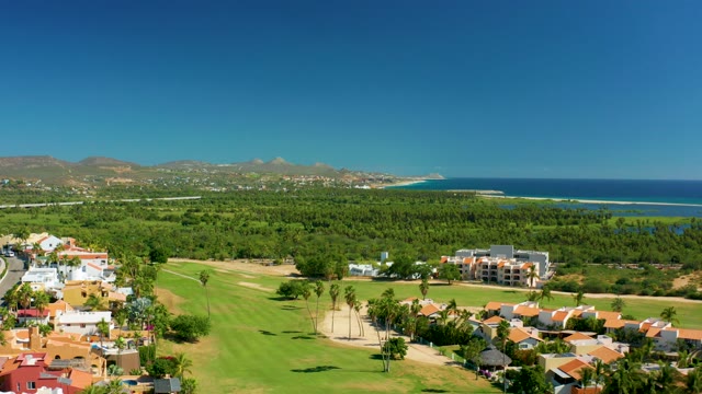 SAN JOSE DEL CABO BCS MEXICO-2020: Golf Course and Oceanfront Residences From Above
