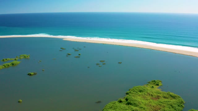 SAN JOSE DEL CABO BCS MEXICO-2020: Sandy Beach and Lagoon with Scattered Islets