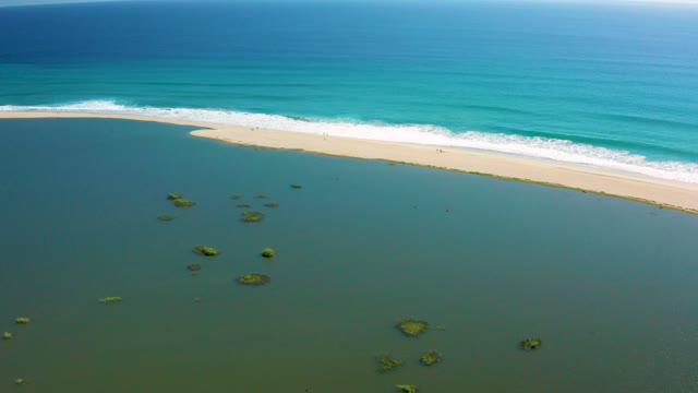SAN JOSE DEL CABO BCS MEXICO-2020: Sandy Beach with Turquoise Waves and Shallow Reefs