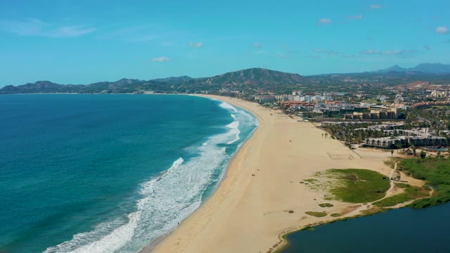SAN JOSE DEL CABO BCS MEXICO-2020: Beach and Lagoon with Changing Water Levels