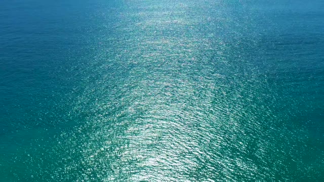 SAN JOSE DEL CABO BCS MEXICO-2020: Glistening Ocean Surface with Sunlight Path