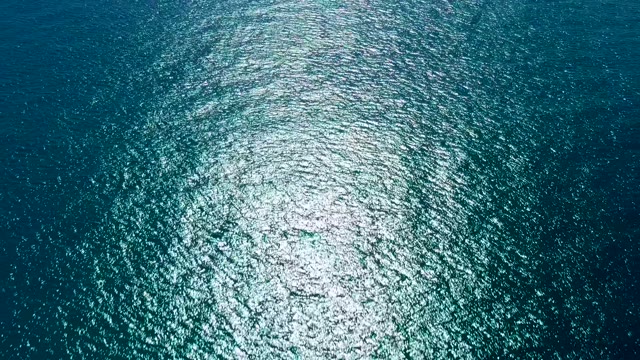 SAN JOSE DEL CABO BCS MEXICO-2020: Rippling Ocean Surface with Sunlight Reflection