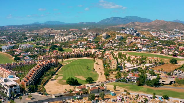 SAN JOSE DEL CABO BCS MEXICO-2020: Residential Neighborhood with Golf Course and Buildings