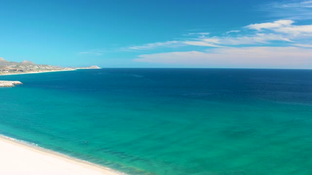 SAN JOSE DEL CABO BCS MEXICO-2020: Coastal Beach with Clear Turquoise Waters and White Sand