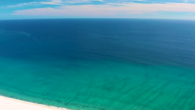 SAN JOSE DEL CABO BCS MEXICO-2020: Gentle Waves on Turquoise Ocean and White Sand Beach